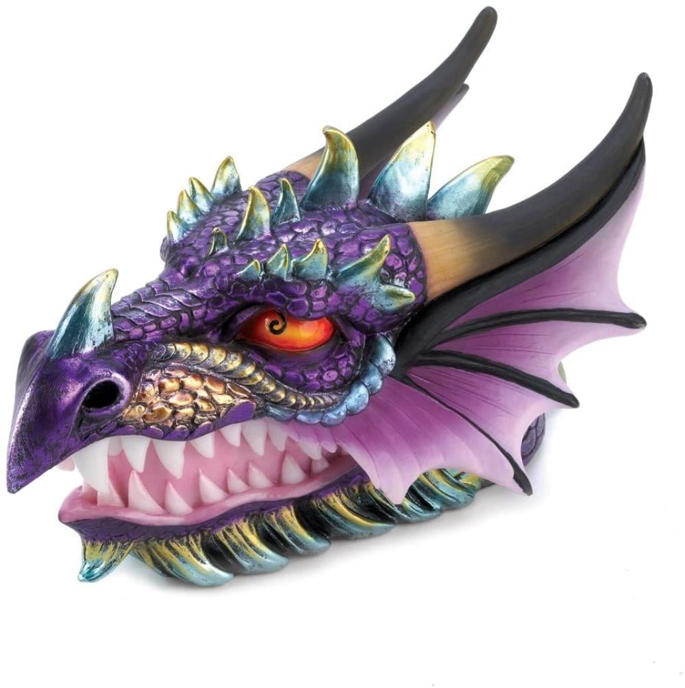 Dragon Skull Box Gothic Fantasy Jewellery Storage Hidden Stash Ornament Decor 