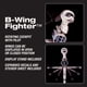 thumbnail image 3 of MPC Star Wars: El regreso del Jedi B-Wing Fighter (Snap) Kit de modelo a escala 1:144, 3 of 5
