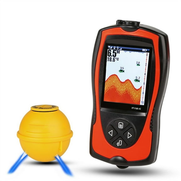 Fish Finder 2.4inch LCD Wireless Sonar Transducer Depth Locator ICE / Ocean / Boat Fish Alarm Detector Pesca ,See in the Dark