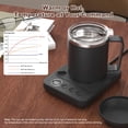 thumbnail image 3 of Set calentador de tazas de café Felibeaco con taza térmica de 480 ml, color negro, 3 of 7