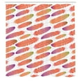 thumbnail image 3 of Ambesonne Feathers Shower Curtain, Color Details Tile, 69"Wx70"L, Salmon Purple Green, 3 of 5