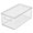 Clear/Clear, variant on mDesign Plastic Storage Bin Box Container with Lid and Handles - Clear/Rose Pink