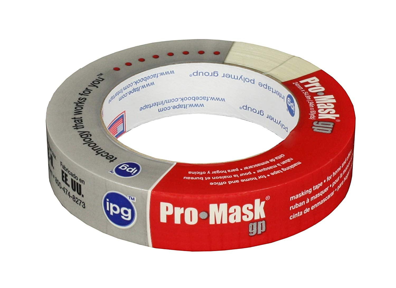 IPG 5101-1 ProMask GP, General Purpose Masking Tape.94' x 60 yd Single Roll, Beige