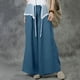 thumbnail image 4 of Pantalones Largos de Cintura Elástica Con Bolsillo Informal Sólido de Verano A La Moda Para Mujer Odeerbi ODB-6, 4 of 9