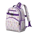 thumbnail image 2 of Princess Rainbow Castle Pattern Backpack for School,Cute School Bag,Schoolbag with Adjustable Shoulder Straps & Padded Back,15.25"x11.5"x5.25", 2 of 5