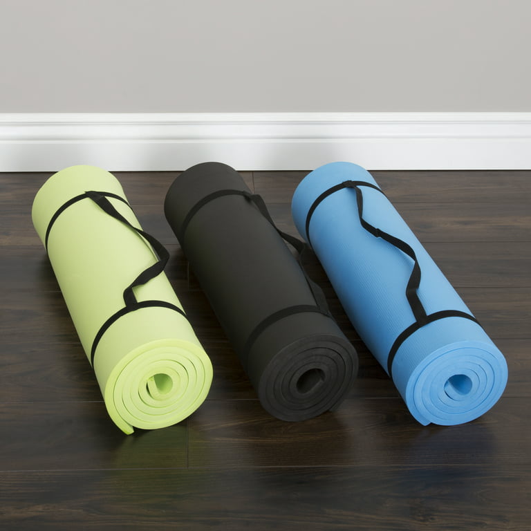 Buy Wakeman Fitness Thick Foam Exercise Yoga Mat - 72 x 24 x .50 Inches  Roll up for Easy Travel by Destination Home on OpenSky
