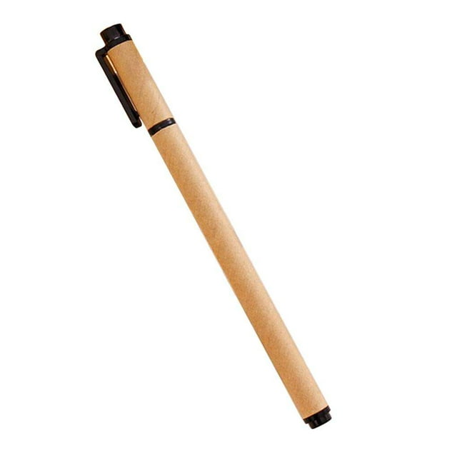 Korean 0.5MM Simple Plastic Sign Gel Roller Pen Paper kraft paper Case Writing Stationery Supplies Random