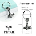 thumbnail image 2 of Mjolnir Thors Hammer Urn Necklace for Ashes for Men Celtic Nordic Viking Cremation Jewelry for Women Keepsake Memorial Ashes Pendant, 2 of 4