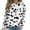 White, variant on Women's Casual Sweatshirts Dalmatian Dog Print Raglan Round Neck Pullover Long Sleeve Fall Cute Funny Tops