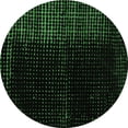 thumbnail image 1 of Ahgly Company Indoor Round Abstract Emerald Green Modern Area Rugs, 5' Round, 1 of 4