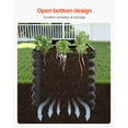 thumbnail image 6 of VEVOR Metal Raised Garden Bed, 8 x 2 x 2 ft Outdoor Galvanized Planter Box, with Open Bottom, Large Oval Planter Raised Bed for Gardening Vegetables, Flowers, Herbs, and Succulent Plants, Dark Gray, 6 of 9