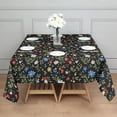 thumbnail image 3 of Pioneer Flower Floral Print Pattern Square Tablecloth, Waterproof Wipeable Spillproof Washable Table Cover for Home Kitchen Party Decor, 60"x60", 3 of 6
