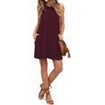 thumbnail image 2 of Women’s Tank Casual Dress Summer Loose T-Shirt Dresses Sleeveless Sundress with Pockets, 2 of 4
