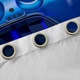 thumbnail image 4 of Feelyou Cartoon Gamepad Child Curtains Pack of 2 (42x84 Each), Blue Stereoscopic Square Curtains Blackout, Video Game Controller Bedroom Curtains, Window Curtains Decor, 4 of 6