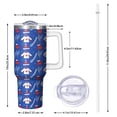 thumbnail image 2 of Christmas 40oz Tumbler– Stainless Steel Insulated Tumbler with Handle and Straw, Large Capacity Travel Cup for Hot & Cold Drinks, 2 of 7