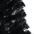 thumbnail image 5 of vidaXL Artificial Half Christmas Tree with Stand Black 210 cm PVC, 5 of 5
