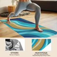thumbnail image 4 of Dark Blue Marble Gold Line Pattern Hot Yoga Mat Towel Non Slip for Hot Yoga - Quick-Drying Yoga Mat Cover with 4 Corner Pockets with Travel Bag - Hot Yoga Towel Non Slip 70"x26", 4 of 6
