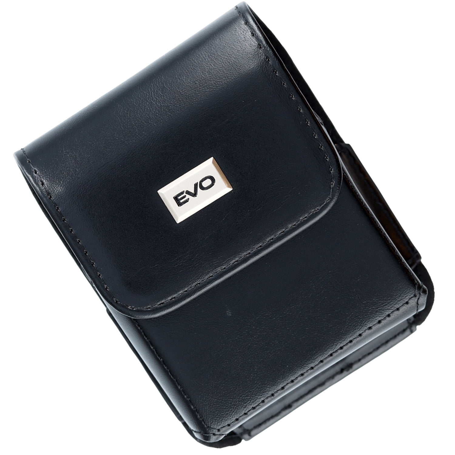 Flip Leather Cell Phone Pouch Holder with Card Slot Magnetic for Galaxy Z Flip - Black