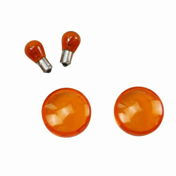 Motorcycle Turn Signal Lens w/Bulb For Harley Dyna Sportsters XLH883 Softai