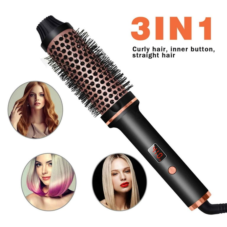 Ashosteey 2-in-1 Hair Dryer Brush, Spinning Hot Air Styler