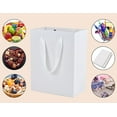thumbnail image 3 of White Paper Gift Bags 20 Pack, 7x4x9inch, Sturdy Shopping Party Bags with Handles, 3 of 5