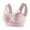 A01-Pink, variant on Goodtrade8 Full Figure Plus Size Womens Bras Wirefree Push up Minimizer Bras Everyday Stretch Lace Underwear