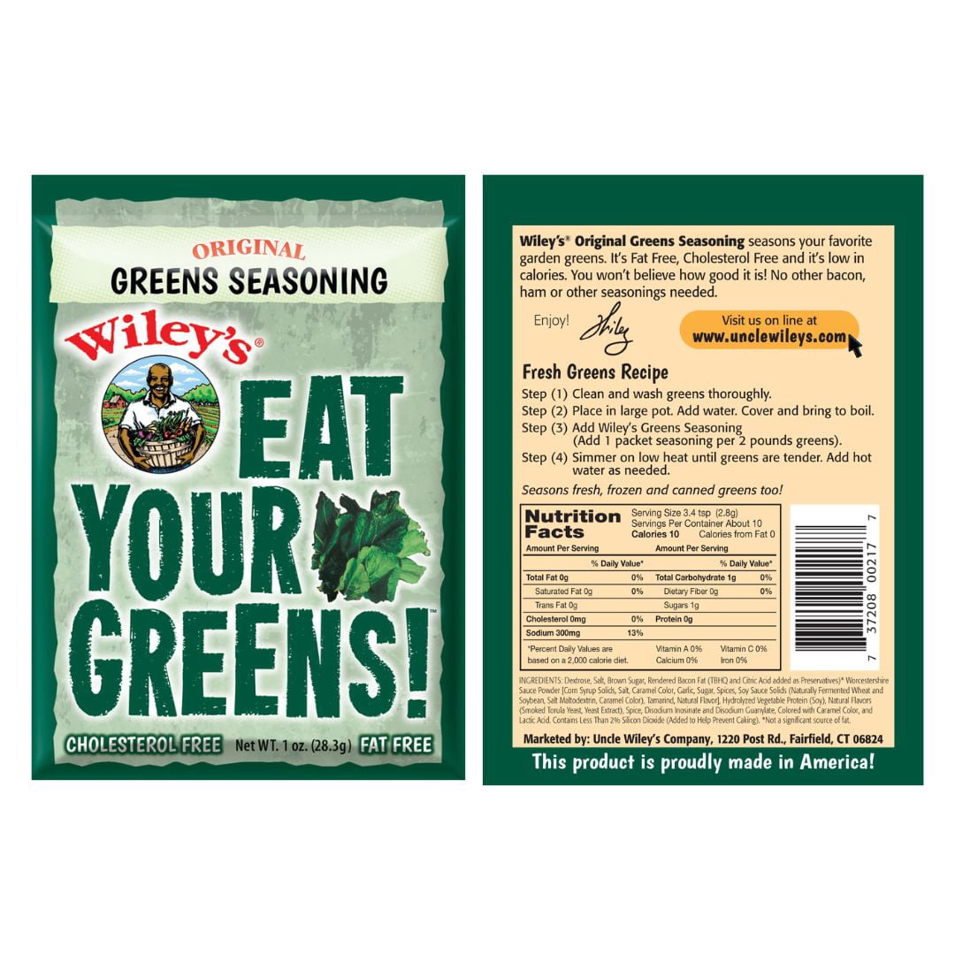 Uncle Wiley's Seasoning Variety 1 Oz Pack of 4 (Corn Boil, Yams, Greens, Beans)