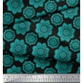 thumbnail image 3 of Soimoi Cotton Duck Fabric Floral Mandala Decor Fabric Printed Yard 56 Inch Wide, 3 of 3