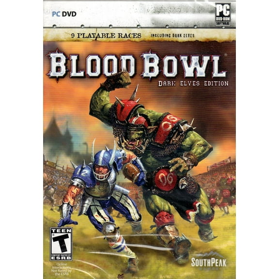 Blood Bowl Dark Elves Edition PC DVD - 9 Playable Races