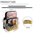 thumbnail image 6 of FUIALDOLG Crossbody Bag for Running, Portable Zipper Cross Body Phone Purse for Girls Running Horses Sakura Print Crossbody Bags, 6 of 7