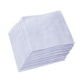 thumbnail image 3 of Mouchoir Homme Blanc Pur 100 % Coton, 3 of 10