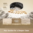 thumbnail image 3 of DREAME D30 Ultra CE Robot Vacuum and Mop, 25000Pa Suction, Auto Dust Emptying, 0.41in Mop Lifting, Mop Self-Washing & Drying, Smart Obstacle Avoidance, App & Voice Control, Black, 3 of 8