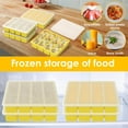 thumbnail image 7 of Trianu Silicone Freezer Tray, Ice Cube Tray, Silicone Soup Freezer Molds, Flexible Silicone Food Freezer Tray for Freezing Soup Sauce Leftovers (Yellow), 7 of 7