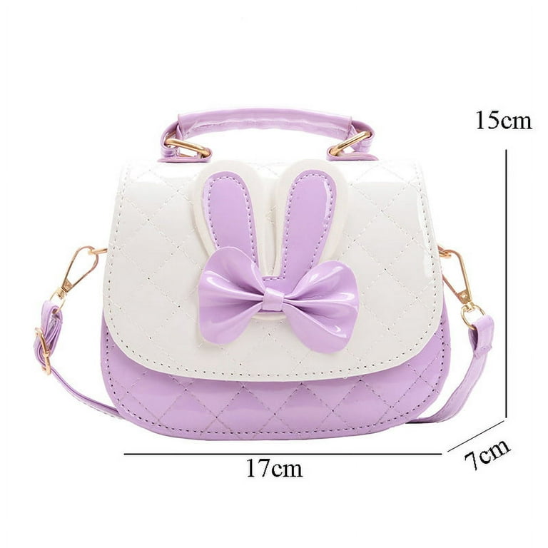 Charmly Cute Fashionable Handbag Shoulder Bags Small Coin Purse Crossbody Bags PU Leather for Children Kids Girls Toddler Baby G, Pink