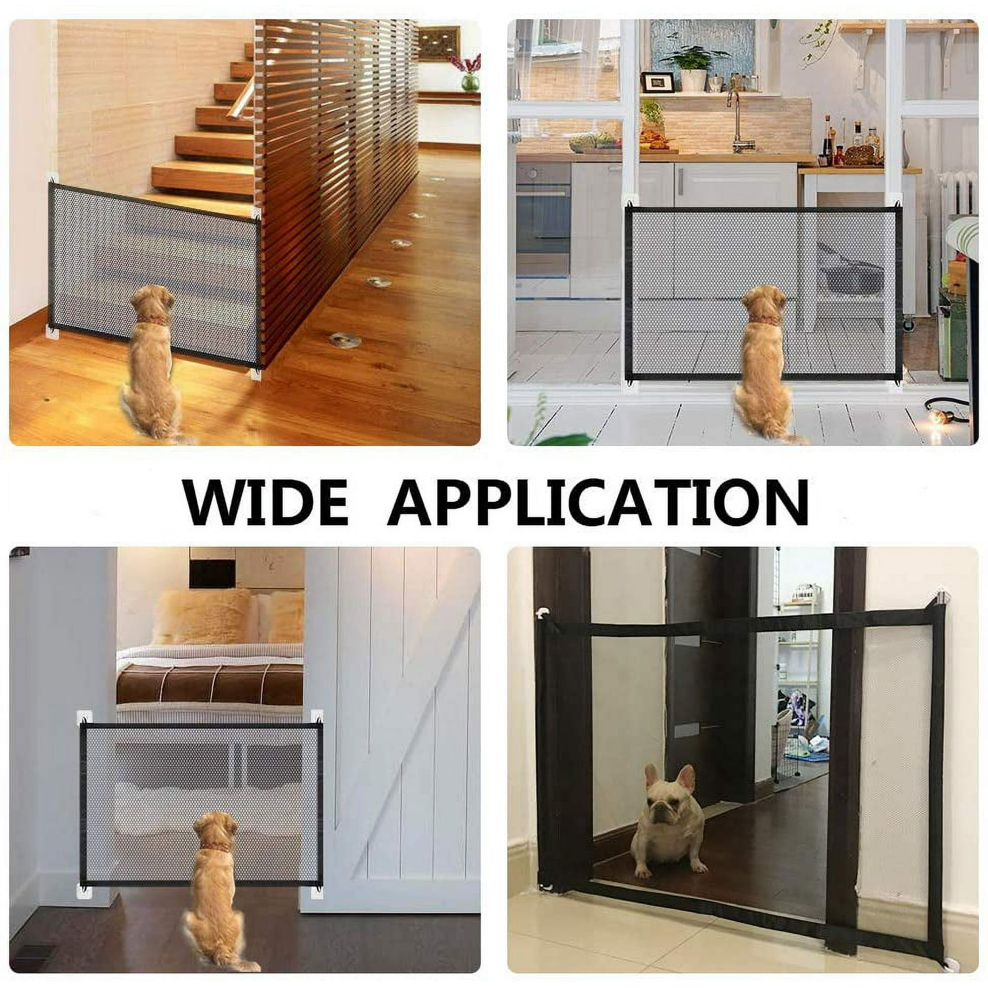 SICED Dog Barrier Portable Dog Net Safety Gate Foldable Stair Barrier for Your Pet s Safety 110 x 72 cm Walmart