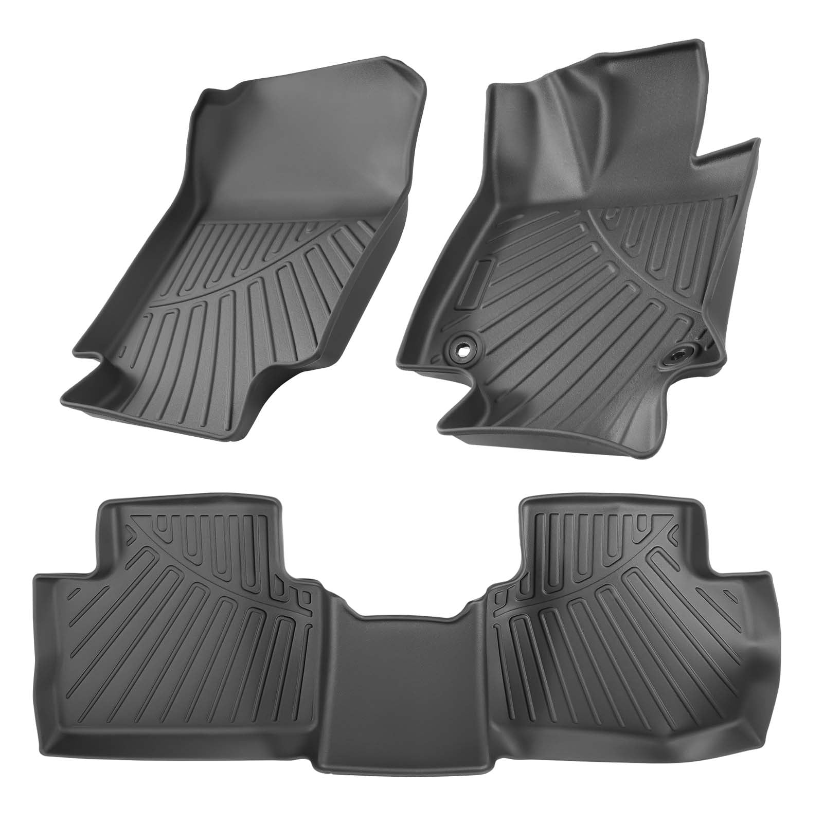 Maxpeedingrods 3D All Weather TPE Floor Mats For Toyota RAV4 Hybrid Only 2019 2020-2024 Rubber