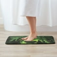 Bathroom Rugs Non Slip Washable, Halloween Green Forest Witch Water