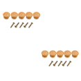 thumbnail image 4 of Speravity 5 uds mango de maciza cajón de armario clásico manija de armario enchufable accesorios de Hardware de muebles de haya de un solo Type1 NO1 Speravity CBP088639, 4 of 5