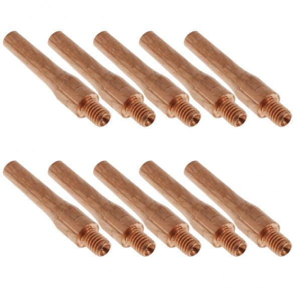 Boquilla de para Soldador de Soldadura con Protección de Gas Rojo de 2x10 Piezas 0,8 Mm Yotijar Boquilla de contacto de soldadura
