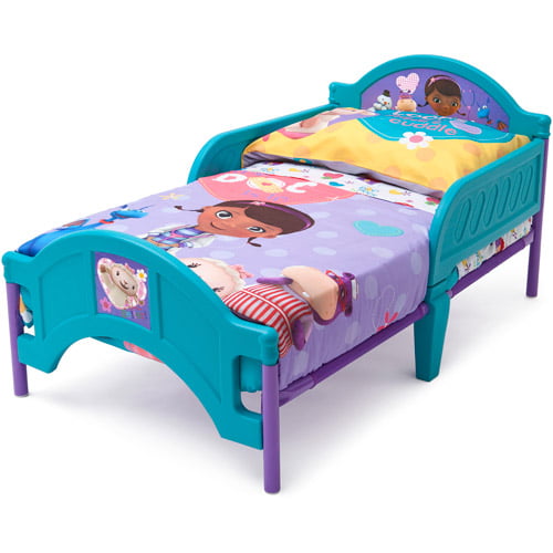 disney - doc mcstuffins toddler bed & toddler bedding set bundle -  walmart