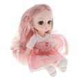 thumbnail image 3 of Muñeca BJD de 16 cm, 13 muñecas articuladas con cara, peluca, ropa, maquillaje, juguetes, conjunto completo Estilo9, 3 of 9