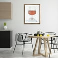 thumbnail image 2 of Stupell Industries Modern Rosé in Glass Food & Beverage Painting Brown Floater Framed Canvas Art Print Wall Art, 25 x 31, 2 of 9