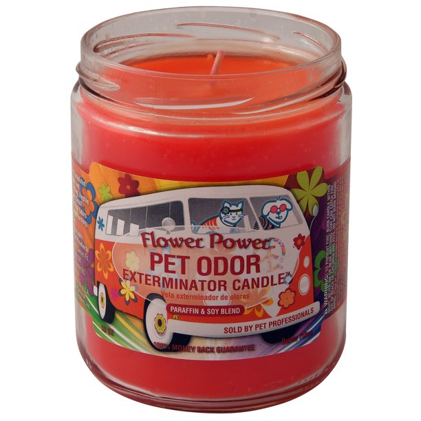 Flower Power Pet Odor Exterminator Candle Walmart Com Walmart Com