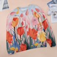 thumbnail image 6 of Watercolor Wildflowers Womens Casual Crewneck Sweatshirt Long Sleeve Tops Cute Pullover Loose Fit, 6 of 7
