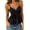 Black, variant on Wdddd Women's Summer Top Polka Dot Strappy Top Going Out Cami with Knotted Front Green L
