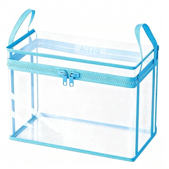 Zhuke Extra Large Waterproof Storage Bin with Zipper Handle for Bedding Seasonal Clothes Blankets Home, Gifts For Friends,15in*9.5in*12.6in,Foldable Organizer Bag