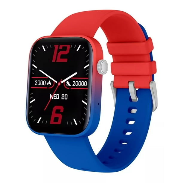 Reloj Smart Watch Sport P43 Fralugio Full Touch Hd Ejercicio Azul -Rojo Fralugio Sport