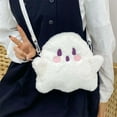 thumbnail image 5 of PEIBang Halloween Ghost Crossbody Purse,Cute Ghost Plush Bag,Soft Bag with Adjustable Strap Halloween Purse for Women, 5 of 9