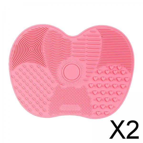 2x Alfombrilla de Limpieza de Brochas de Maquillaje de Silicona