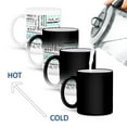 thumbnail image 4 of 3dRose, Teal Turquoise Blue Bon Appetit Kitchen Art Typography - Enjoy Your Food in different languages, 11oz Magic Transforming Mug, 4 of 8